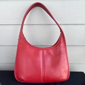 Authentic Vintage Coach Ergo hobo Zip 9025 red